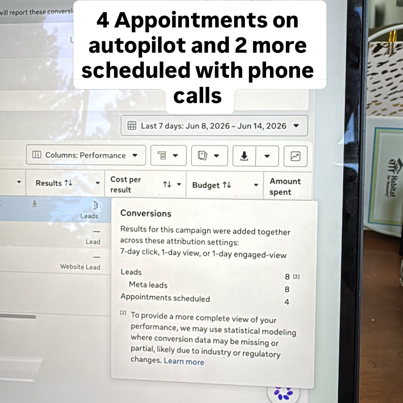 Campaign result: 6 appointments